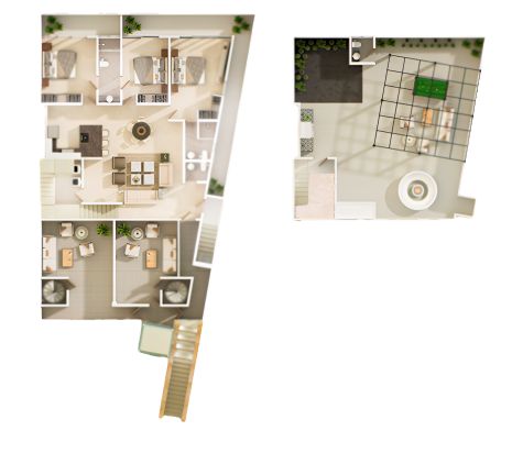 Floor plan for Alto Cardenal residence 5